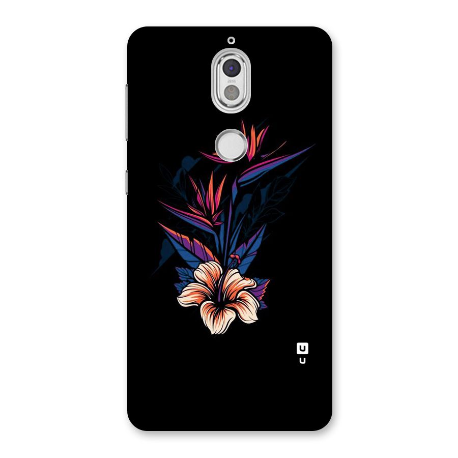 Single Painted Flower Back Case for Nokia 7