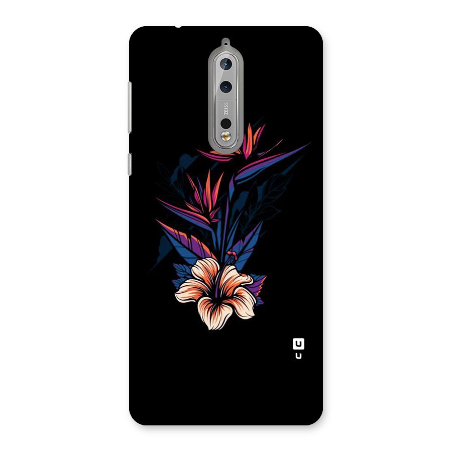 Single Painted Flower Back Case for Nokia 8
