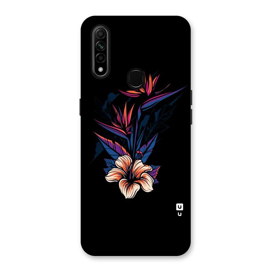 Single Painted Flower Back Case for Oppo A31