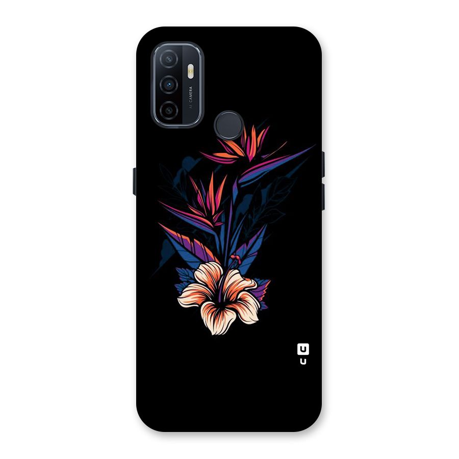 Single Painted Flower Back Case for Oppo A32