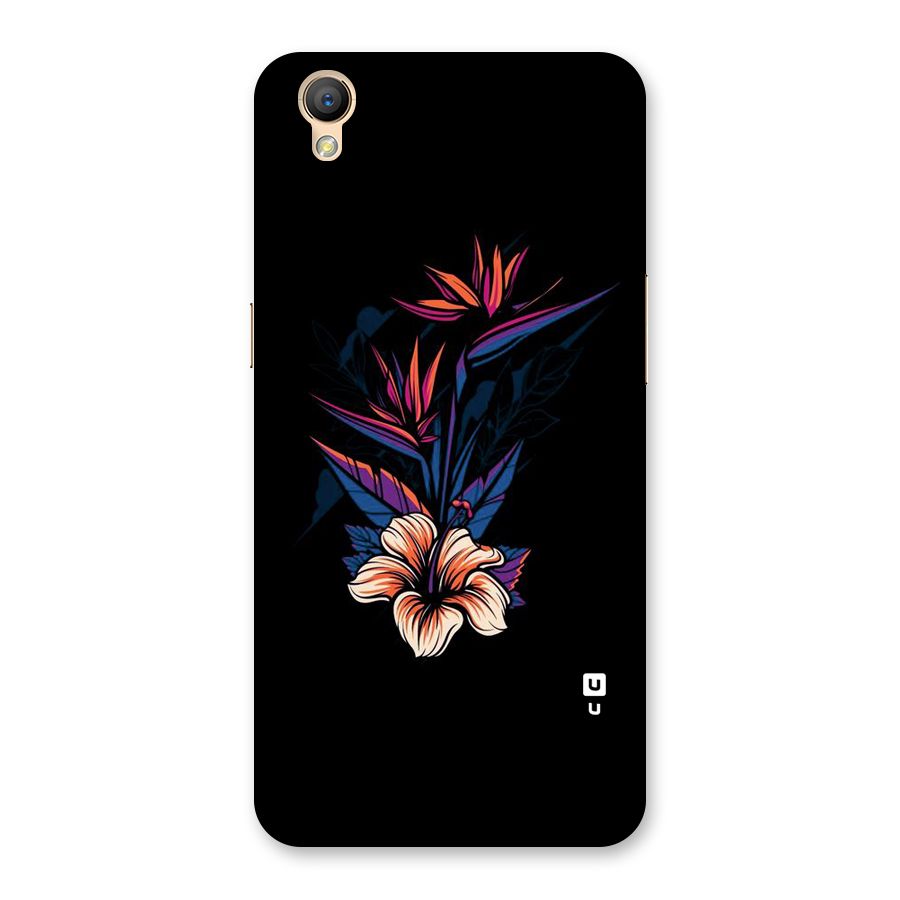 Single Painted Flower Back Case for Oppo A37