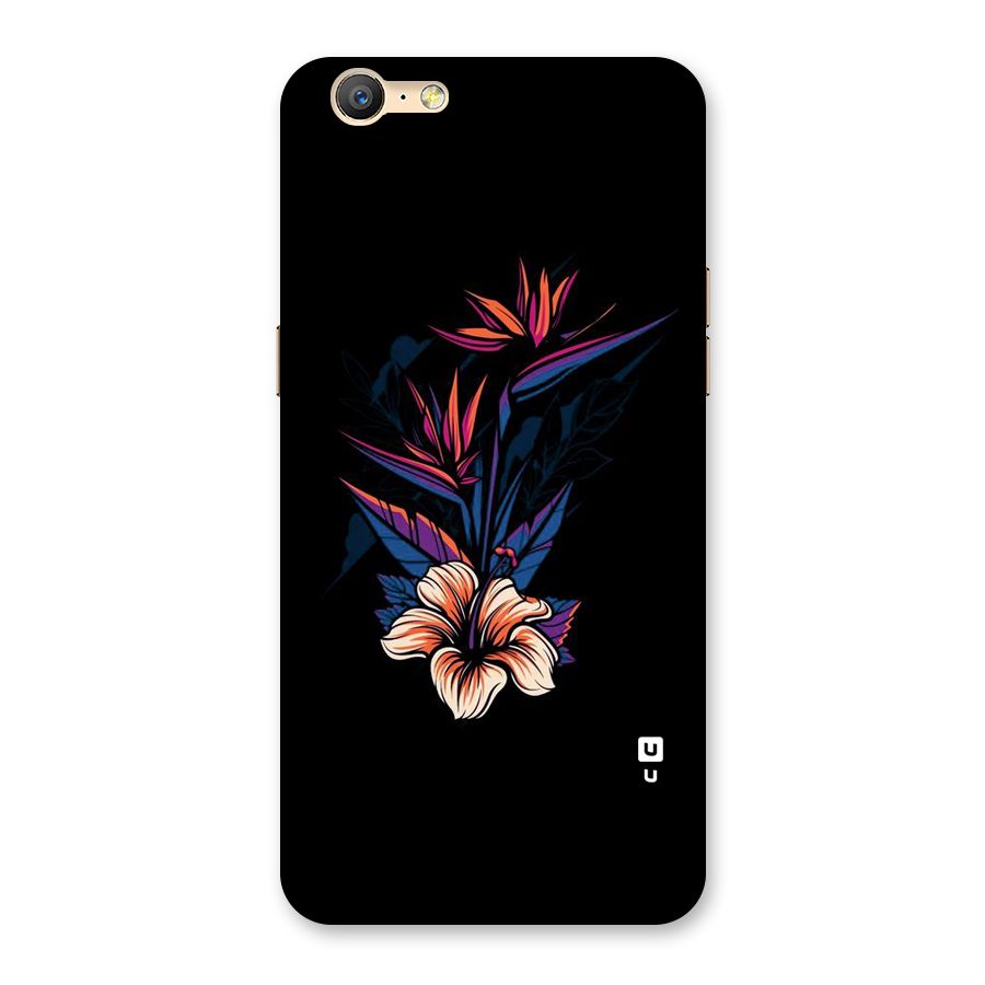 Single Painted Flower Back Case for Oppo A57