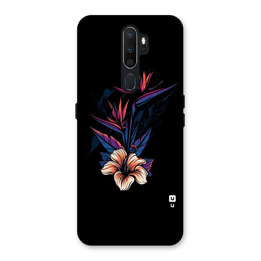 Single Painted Flower Back Case for Oppo A5 (2020)