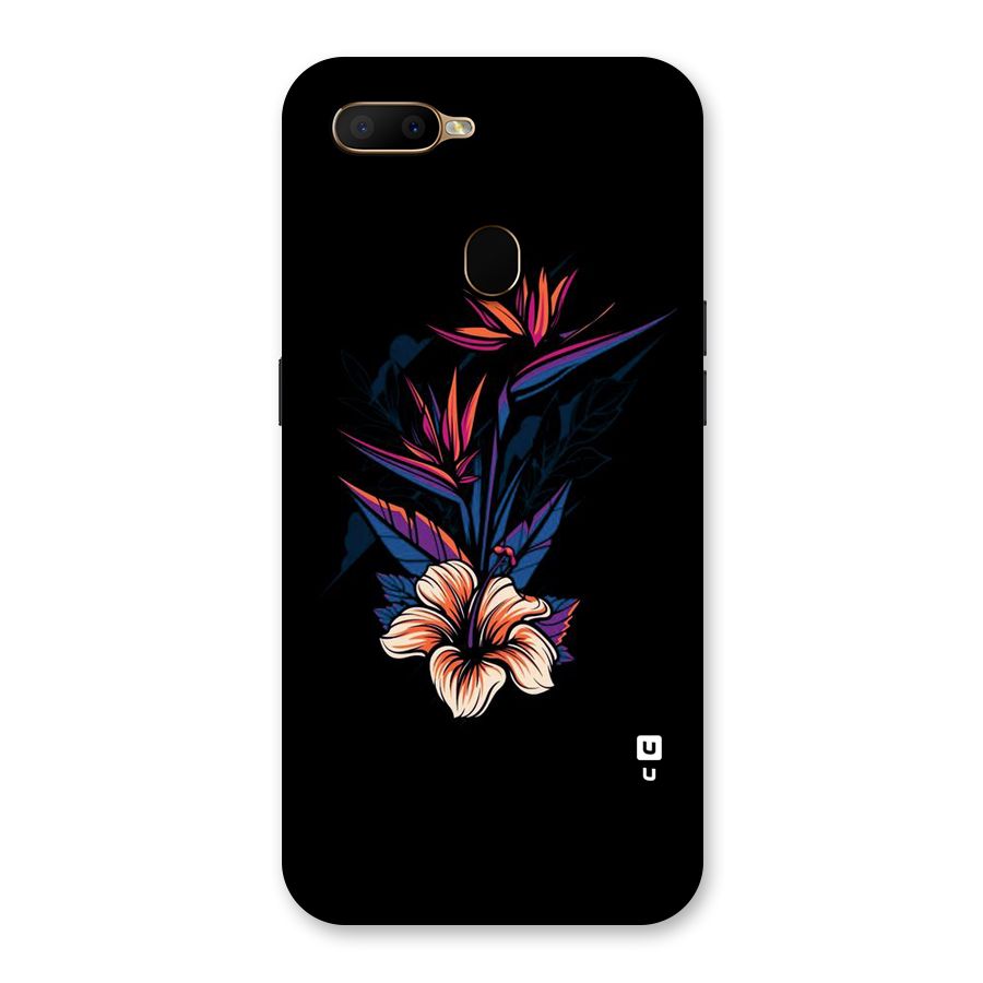 Single Painted Flower Back Case for Oppo A5s