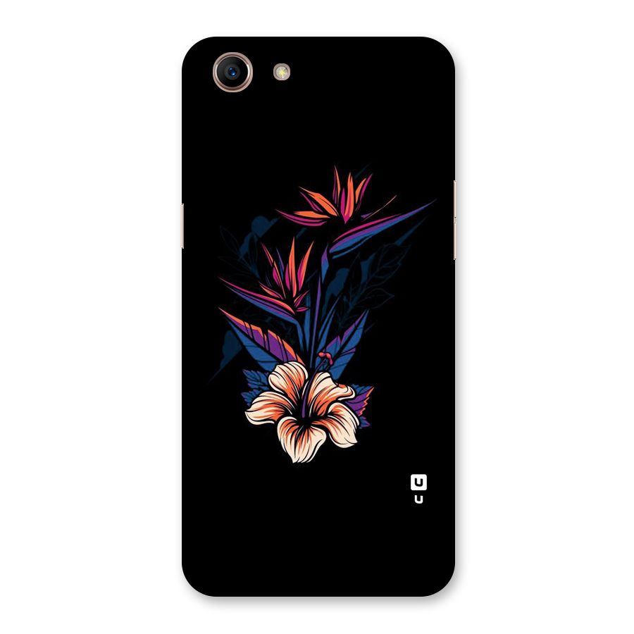 Single Painted Flower Back Case for Oppo A83 (2018)