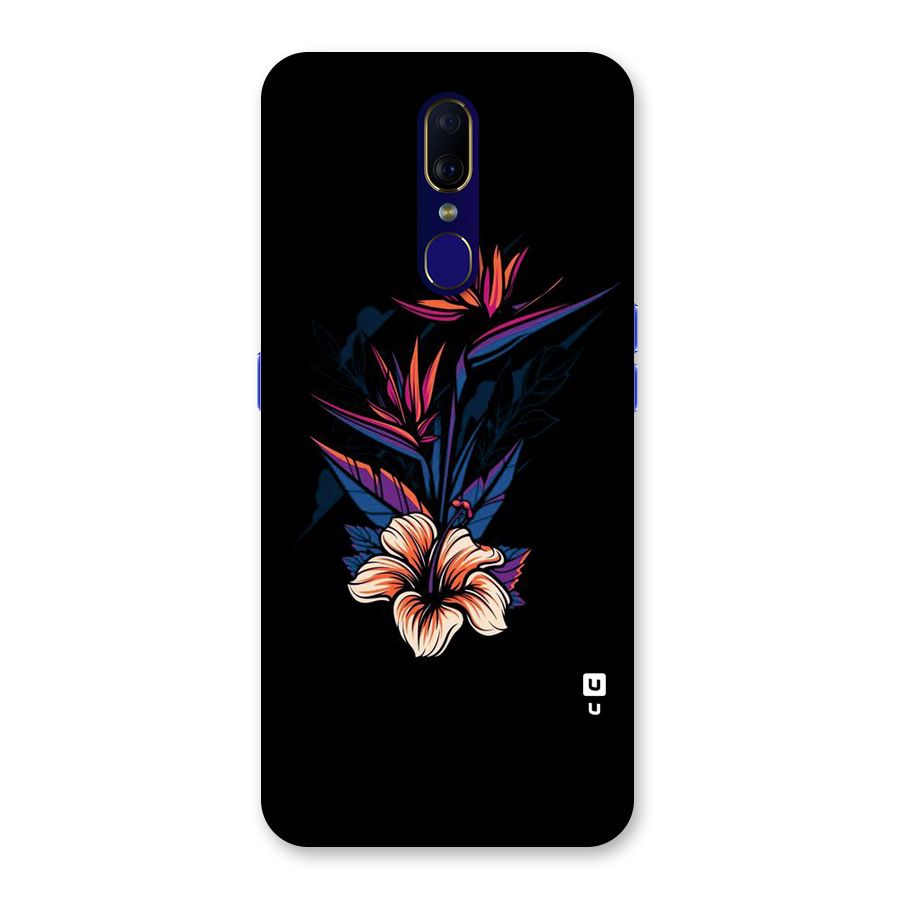 Single Painted Flower Back Case for Oppo A9