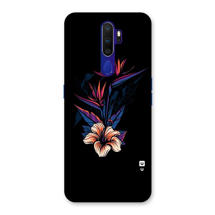 Single Painted Flower Back Case for Oppo A9 (2020)