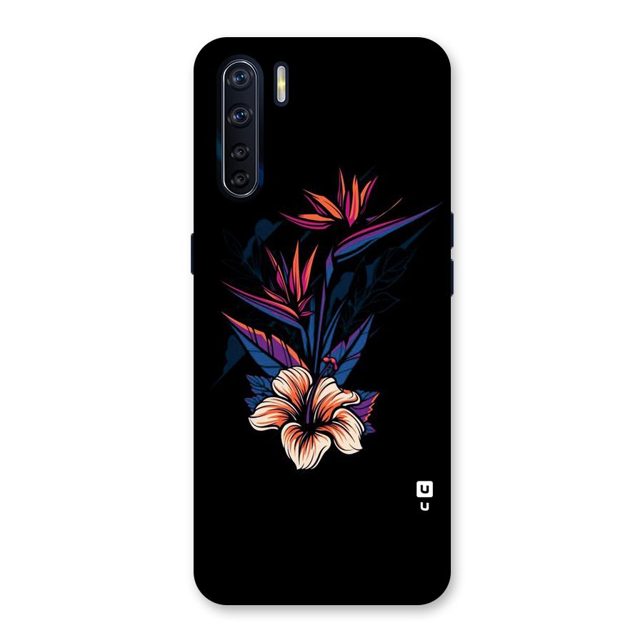 Single Painted Flower Back Case for Oppo F15