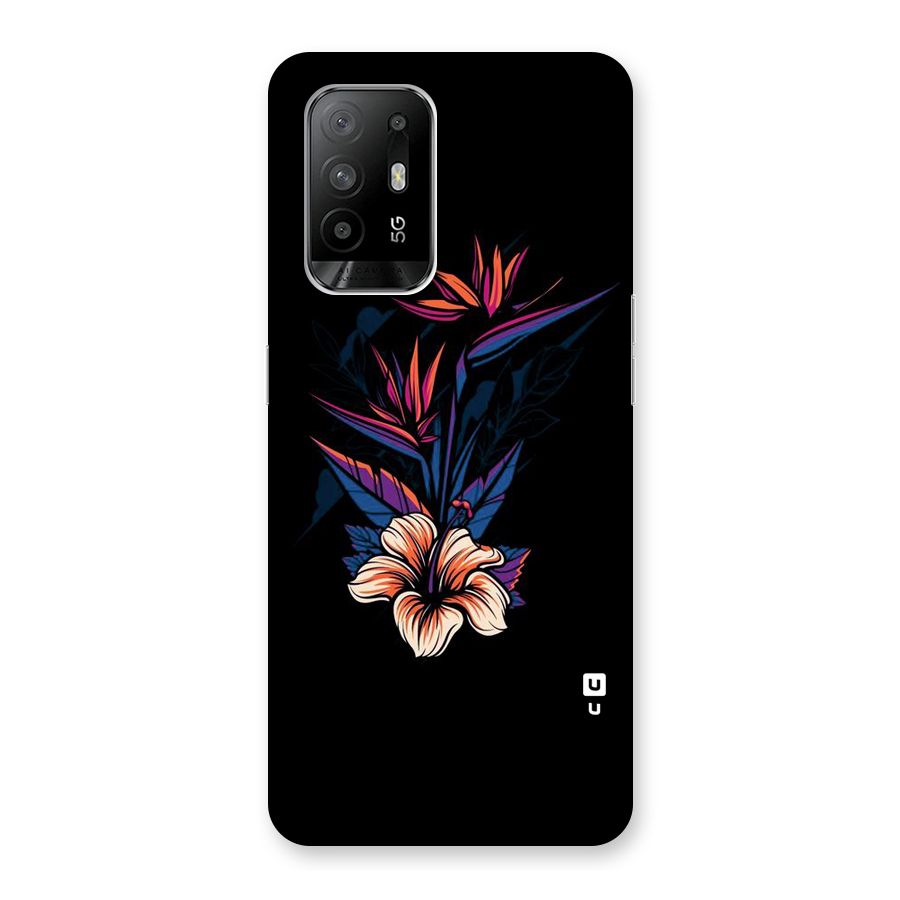 Single Painted Flower Back Case for Oppo F19 Pro Plus 5G