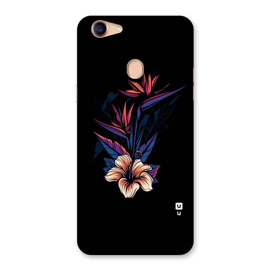 Single Painted Flower Back Case for Oppo F5