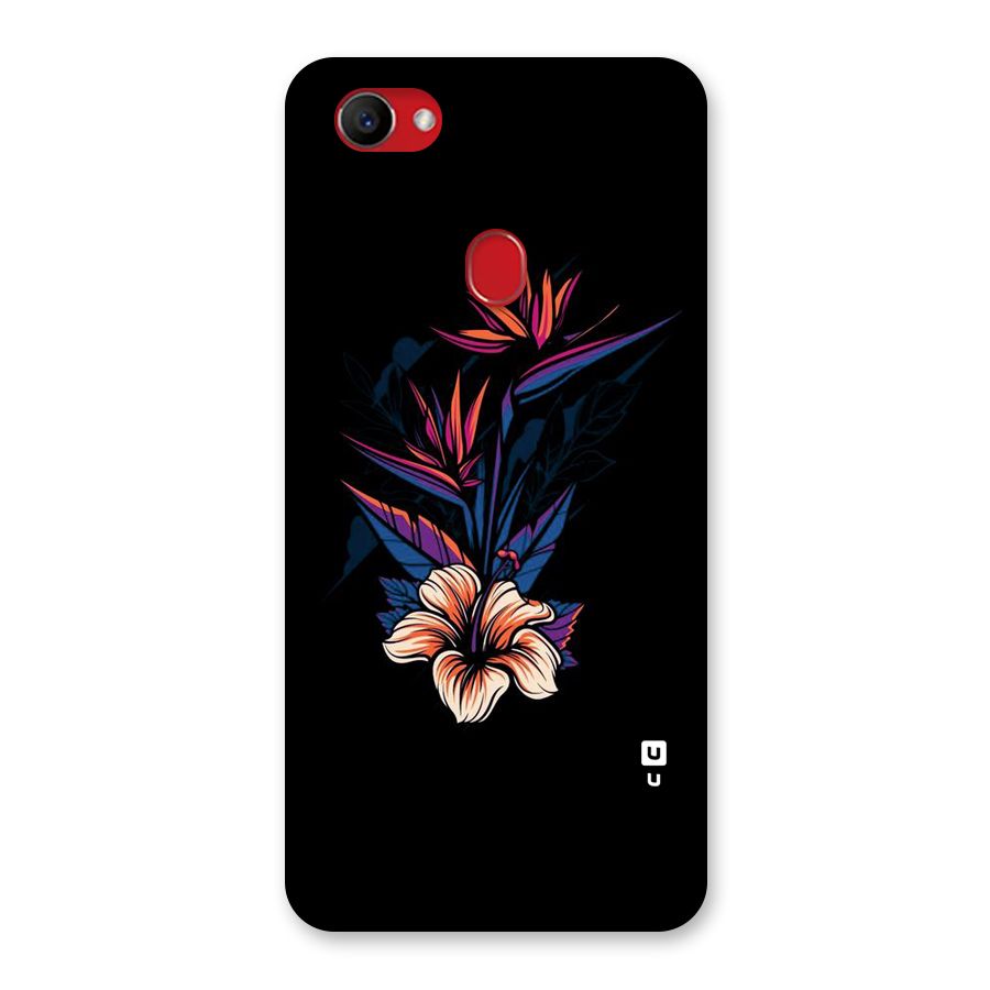 Single Painted Flower Back Case for Oppo F7