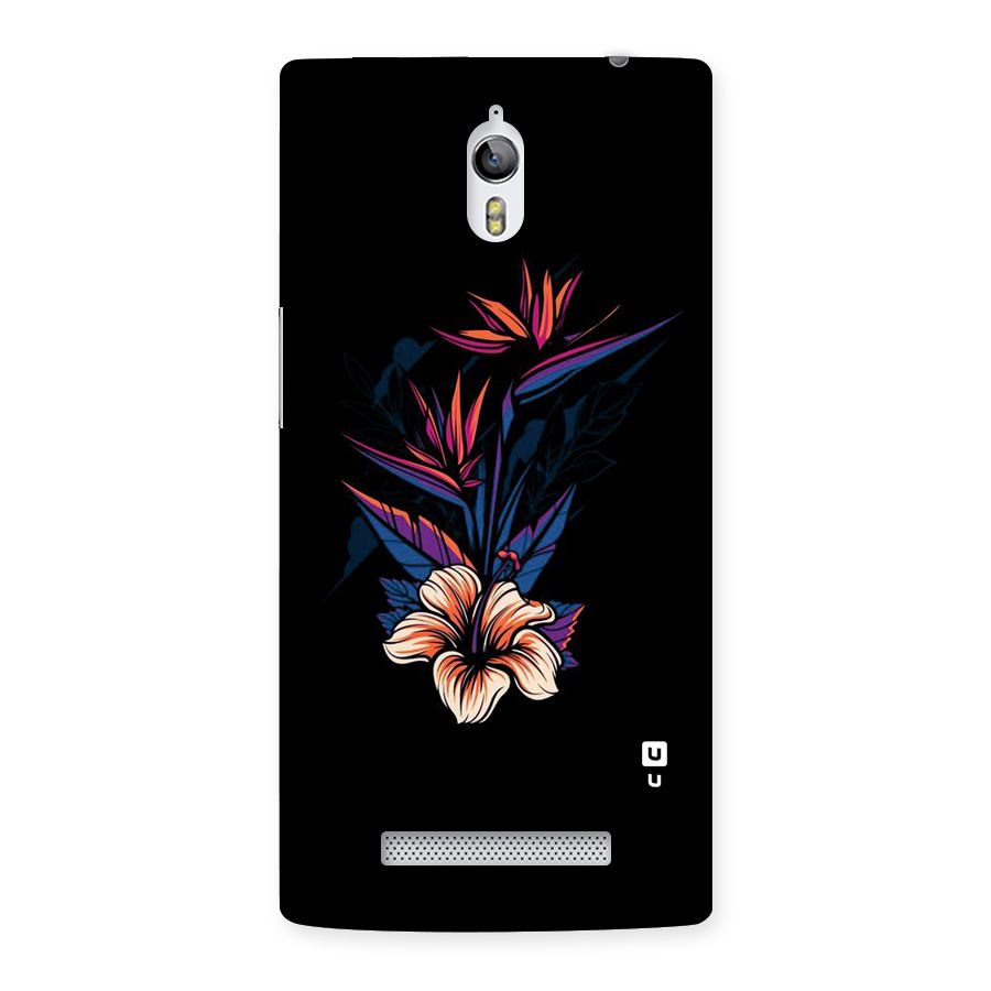 Single Painted Flower Back Case for Oppo Find 7
