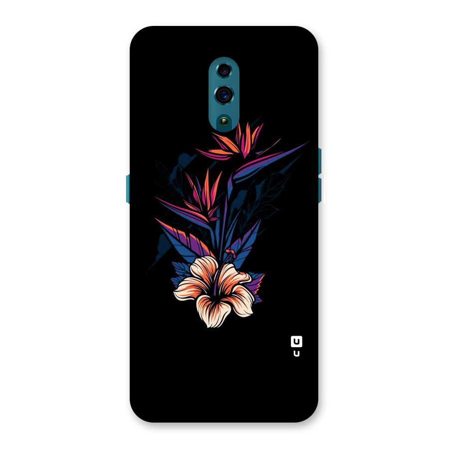 Single Painted Flower Back Case for Oppo Reno