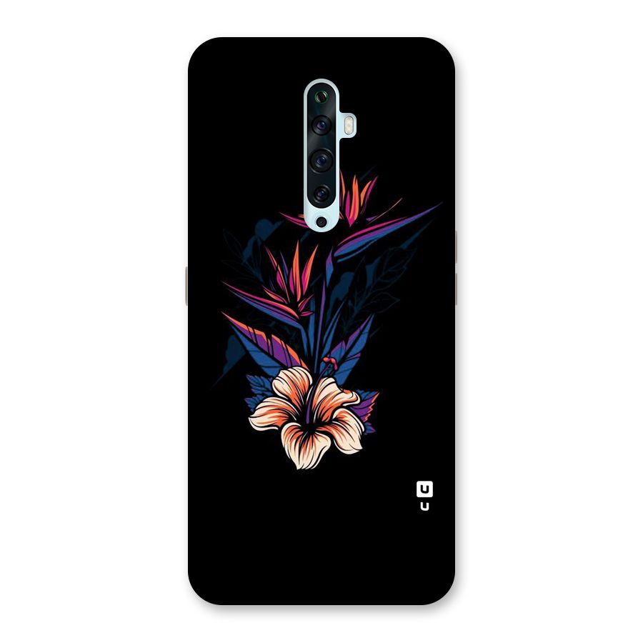 Single Painted Flower Back Case for Oppo Reno2 Z
