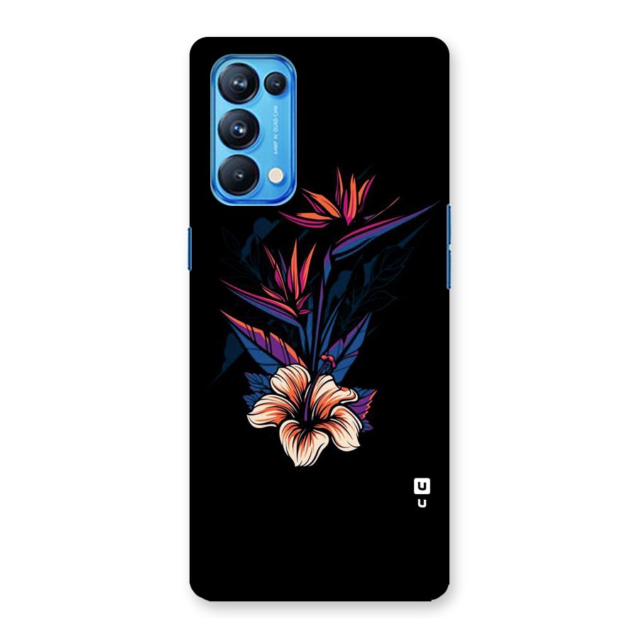 Single Painted Flower Back Case for Oppo Reno5 Pro 5G
