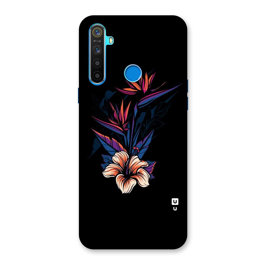 Single Painted Flower Back Case for Realme 5s