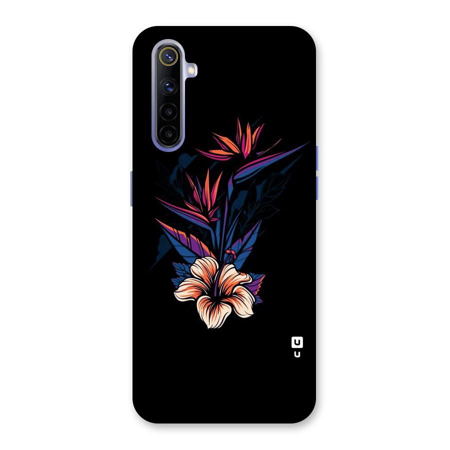 Single Painted Flower Back Case for Realme 6