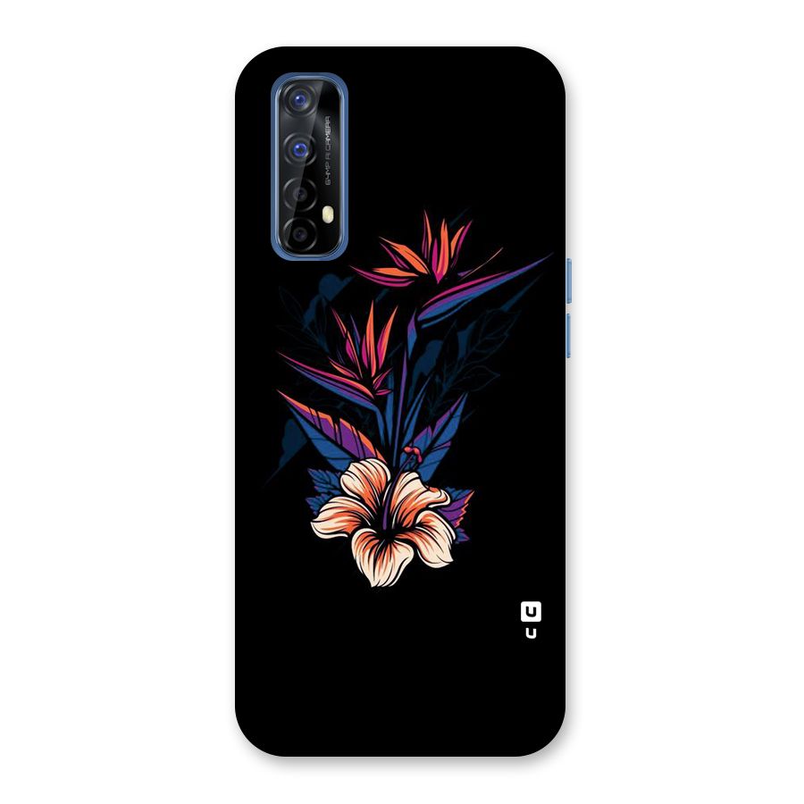Single Painted Flower Back Case for Realme 7