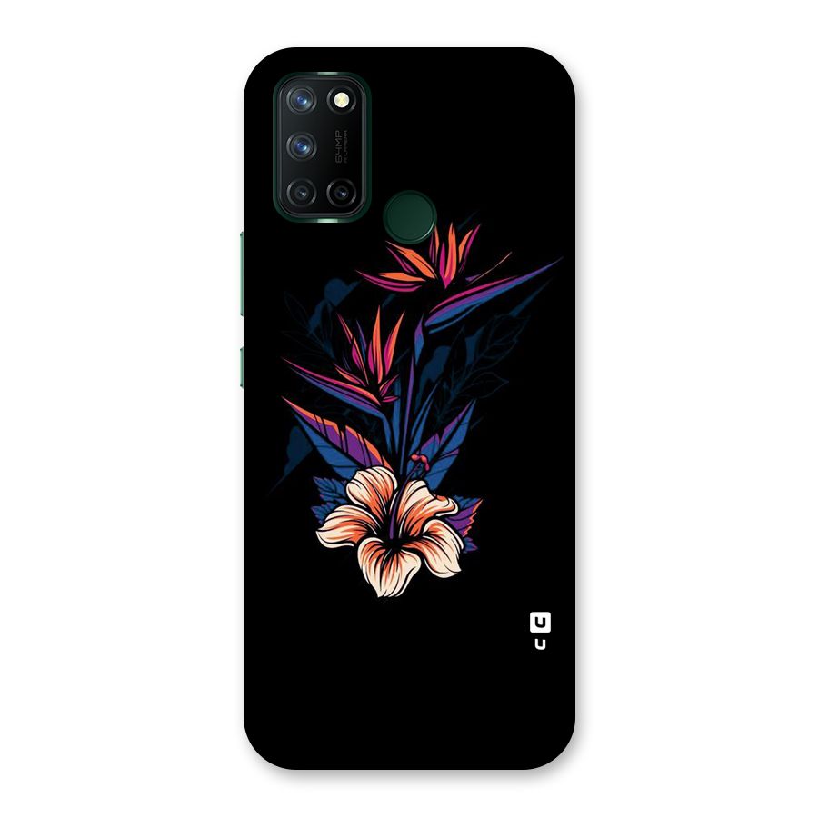 Single Painted Flower Back Case for Realme 7i