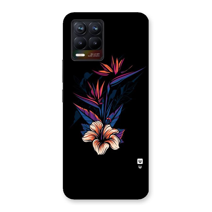 Single Painted Flower Back Case for Realme 8