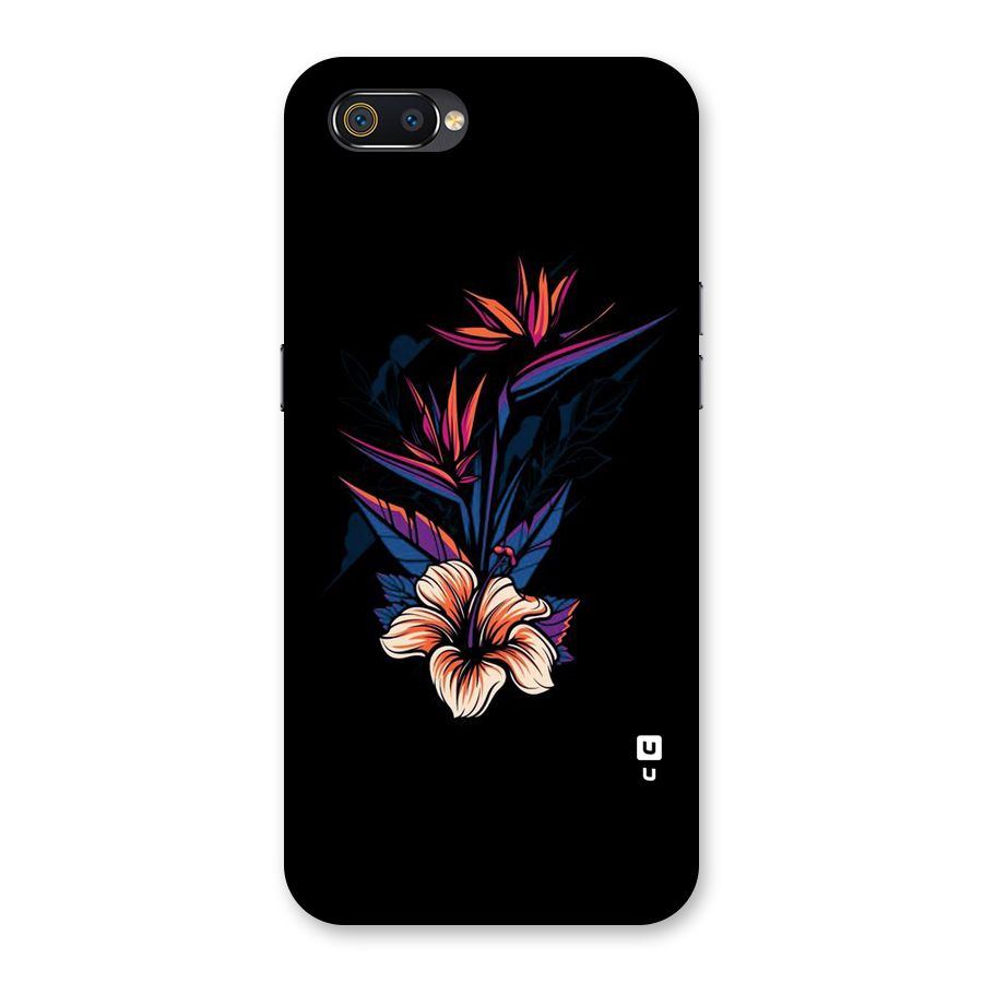 Single Painted Flower Back Case for Realme C2