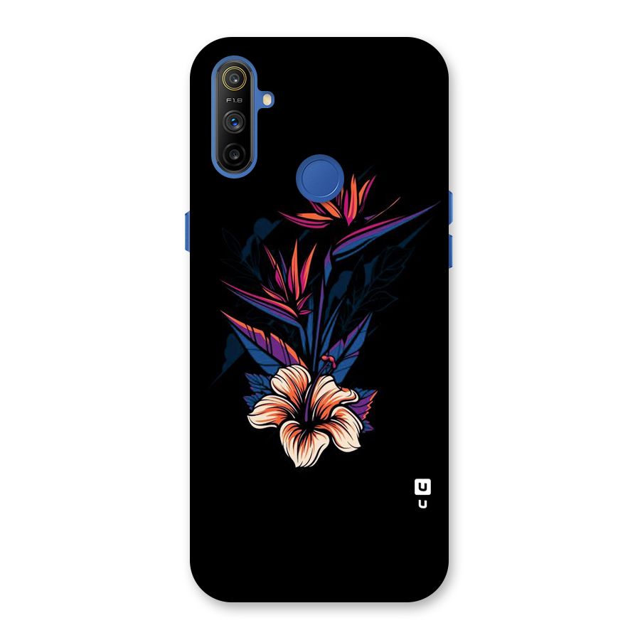 Single Painted Flower Back Case for Realme Narzo 10A