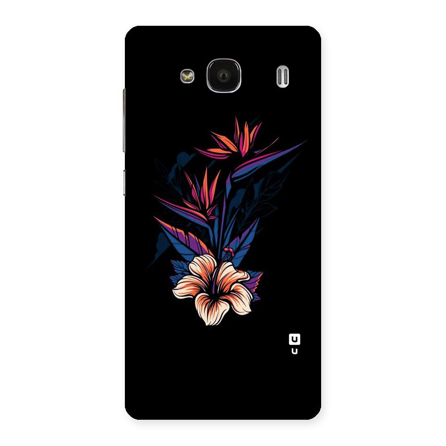 Single Painted Flower Back Case for Redmi 2