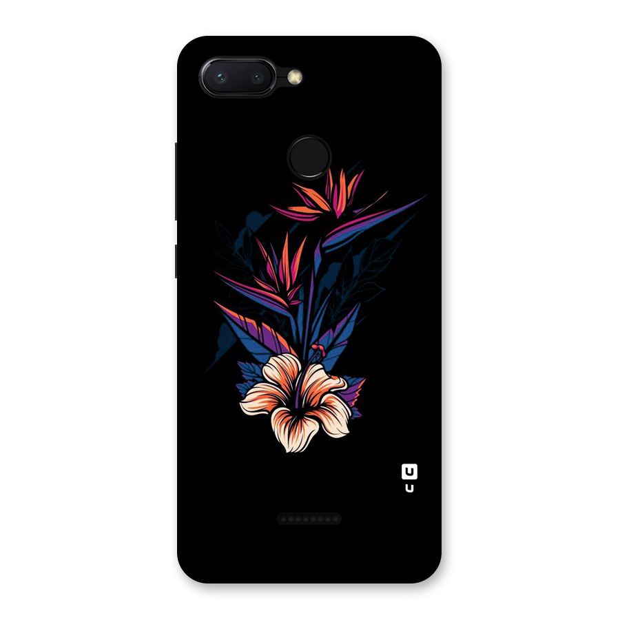 Single Painted Flower Back Case for Redmi 6