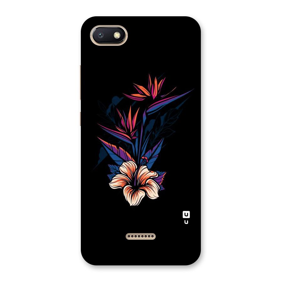 Single Painted Flower Back Case for Redmi 6A