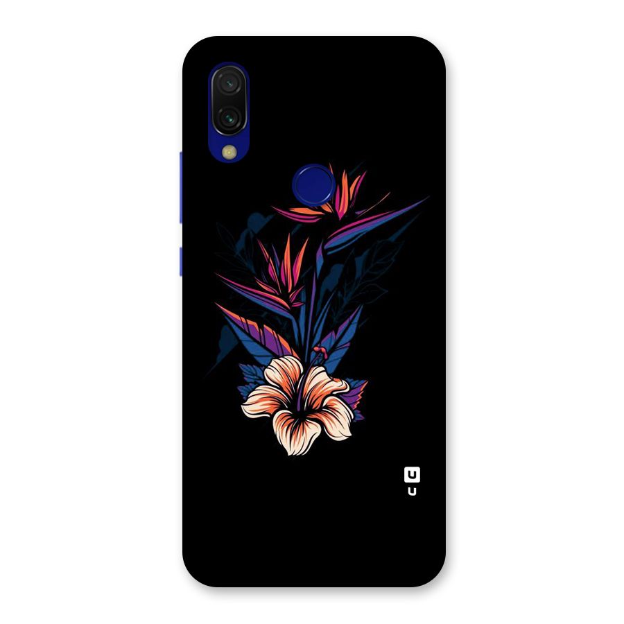 Single Painted Flower Back Case for Redmi 7