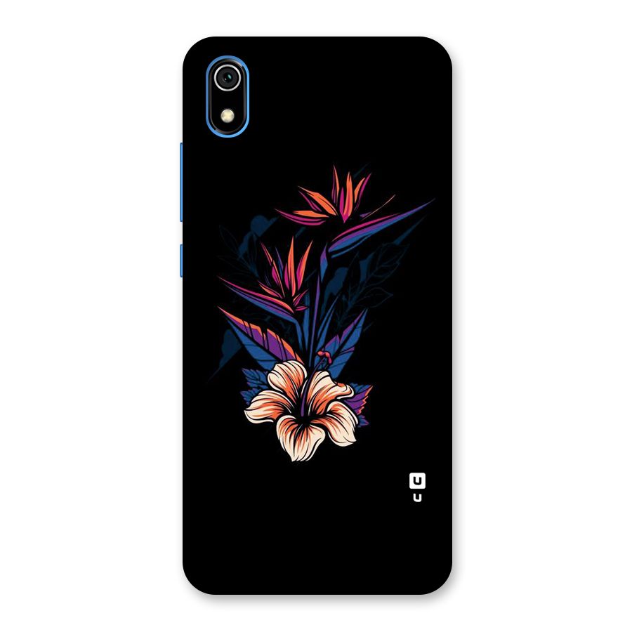 Single Painted Flower Back Case for Redmi 7A