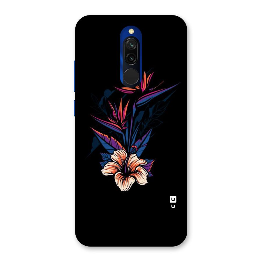 Single Painted Flower Back Case for Redmi 8
