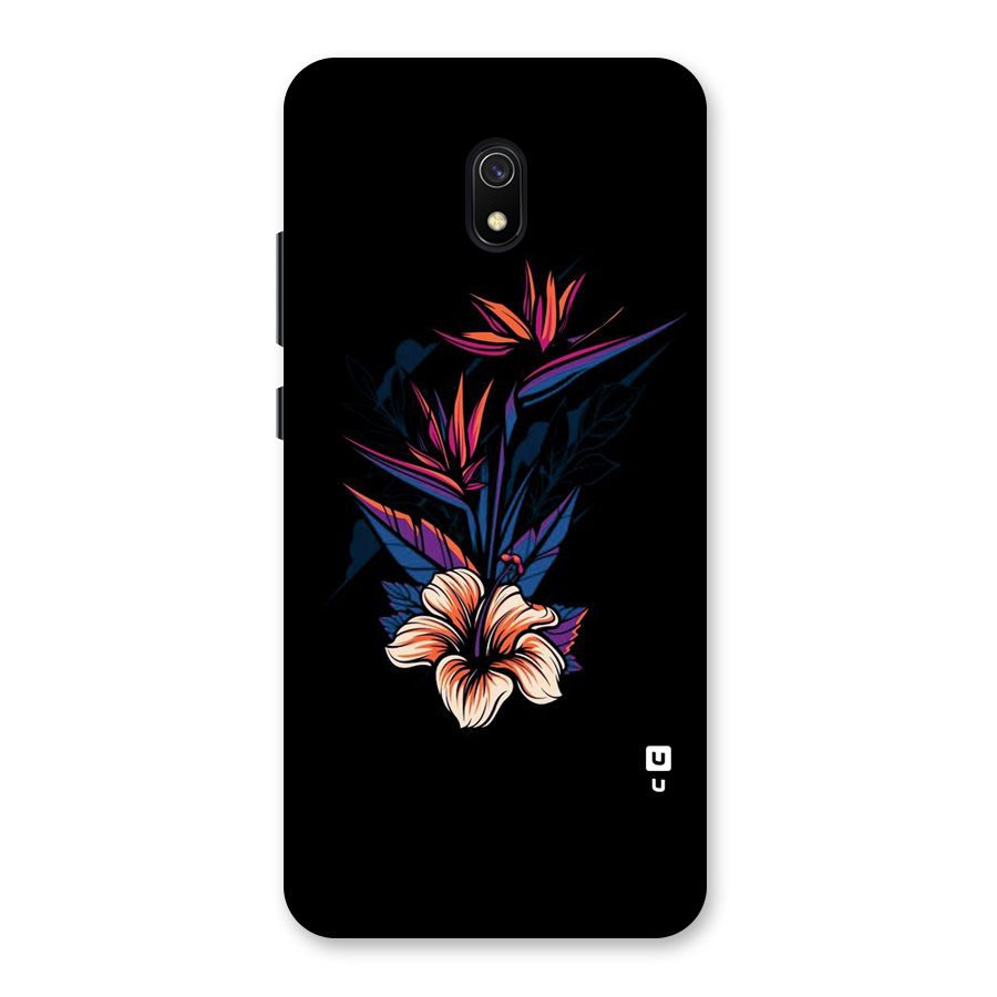Single Painted Flower Back Case for Redmi 8A