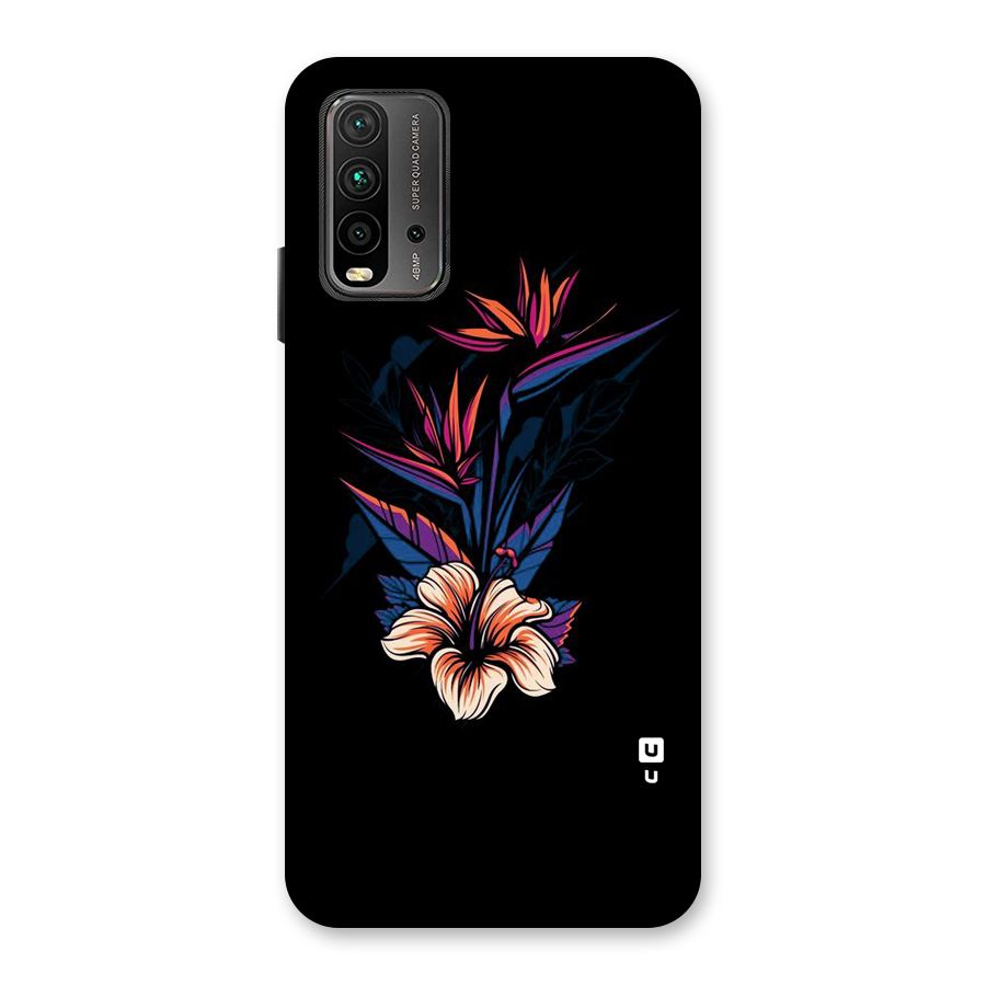 Single Painted Flower Back Case for Redmi 9 Power