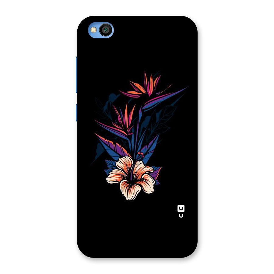 Single Painted Flower Back Case for Redmi Go