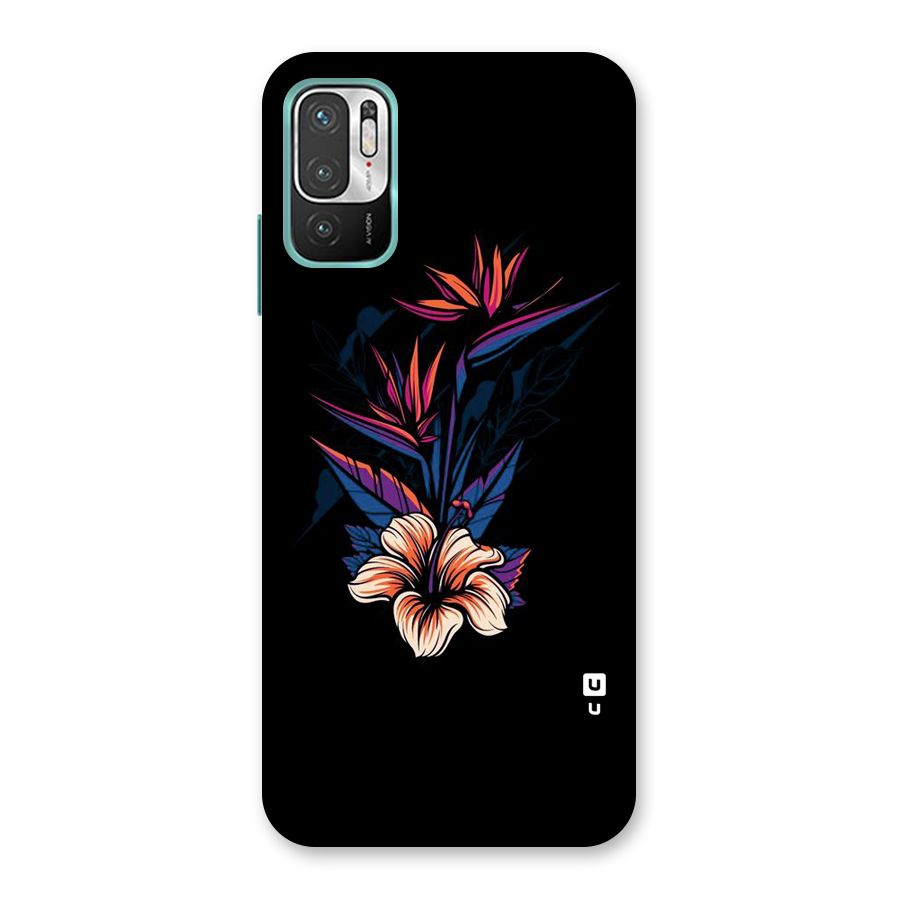 Single Painted Flower Back Case for Redmi Note 10T 5G