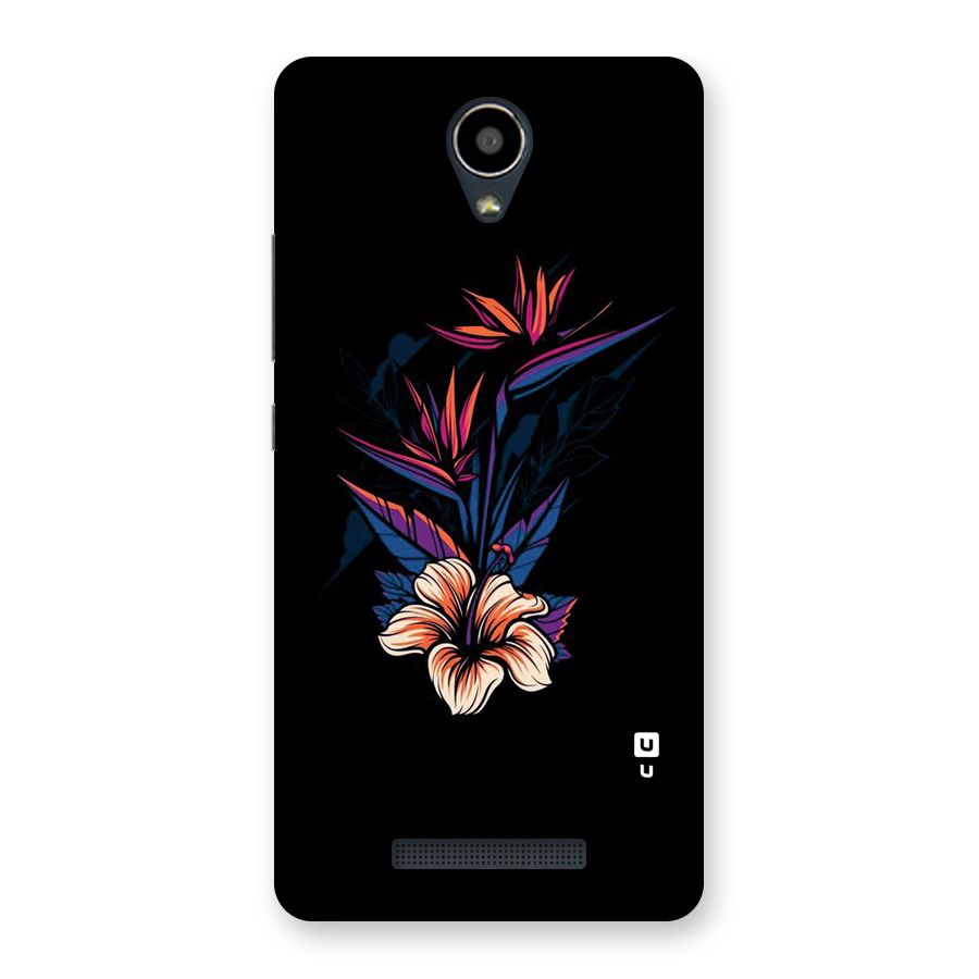 Single Painted Flower Back Case for Redmi Note 2