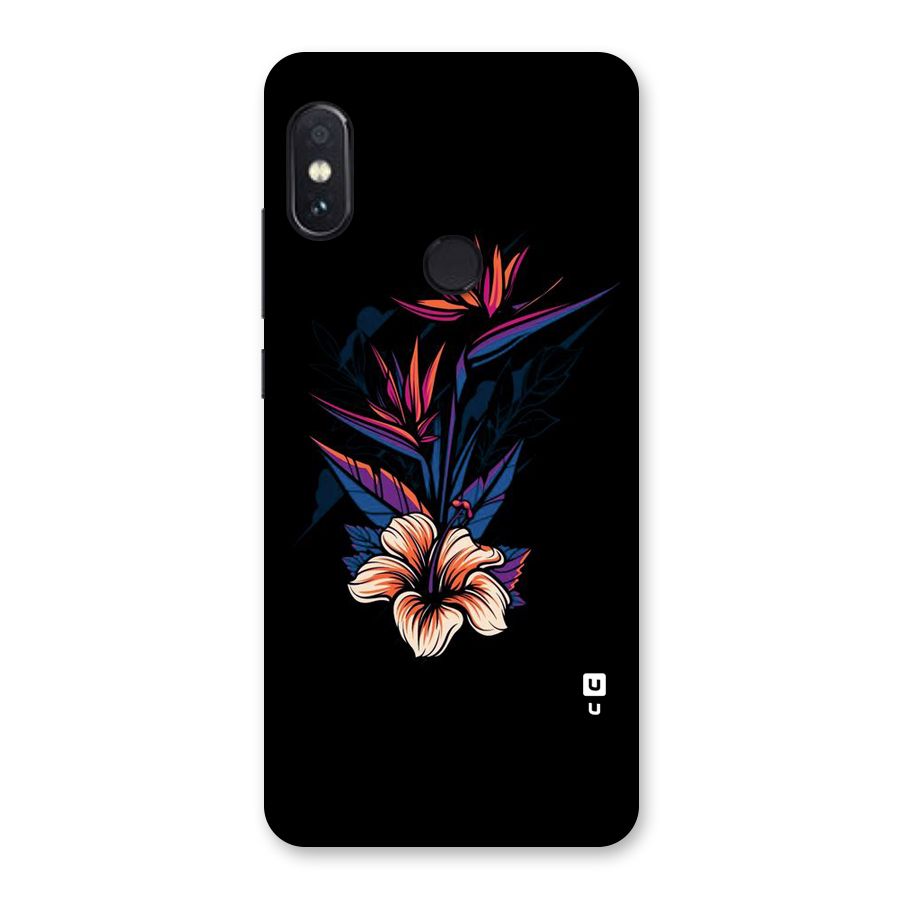 Single Painted Flower Back Case for Redmi Note 5 Pro
