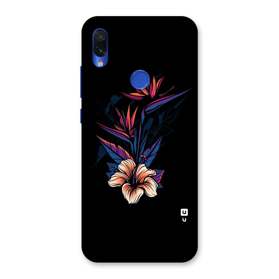 Single Painted Flower Back Case for Redmi Note 7S