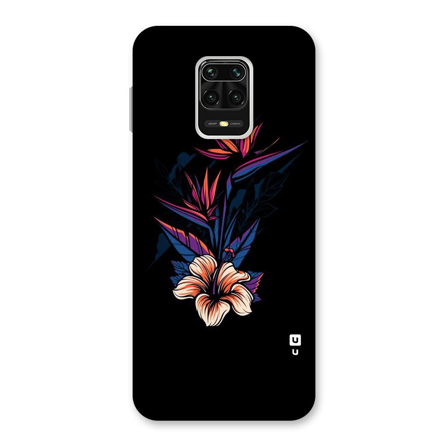 Single Painted Flower Back Case for Redmi Note 9 Pro