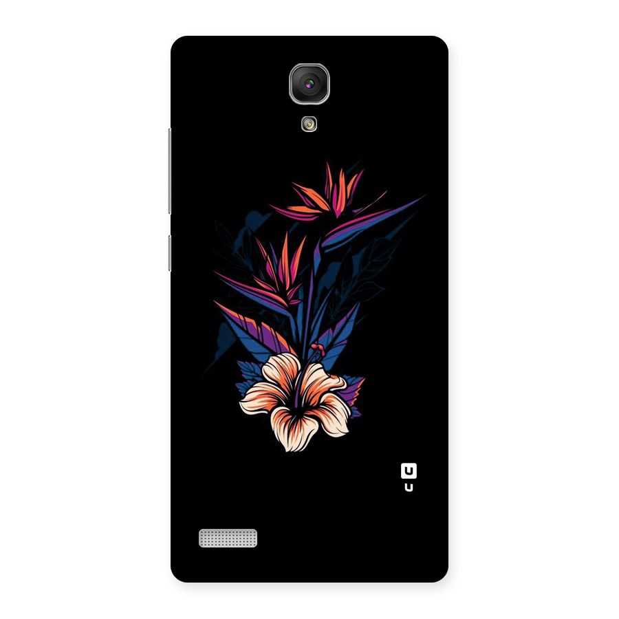 Single Painted Flower Back Case for Redmi Note Prime