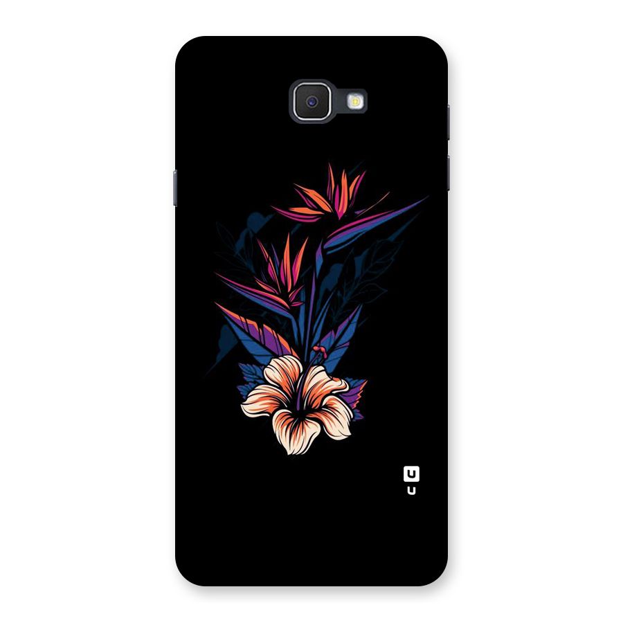 Single Painted Flower Back Case for Samsung Galaxy J7 Prime