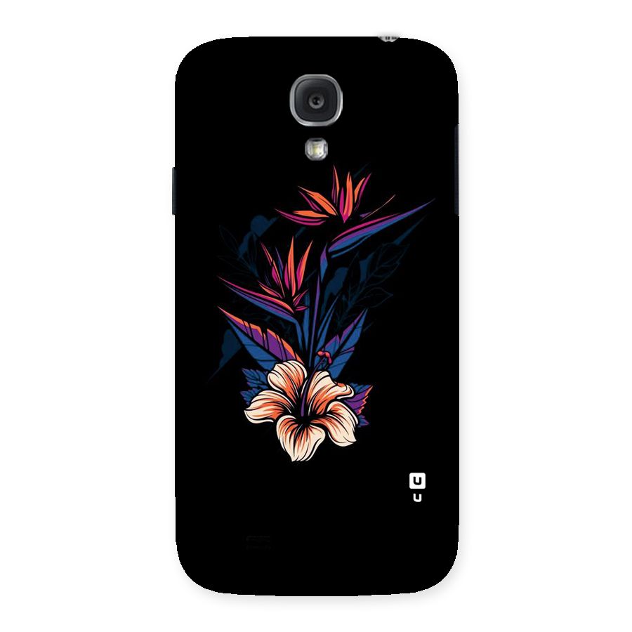 Single Painted Flower Back Case for Samsung Galaxy S4