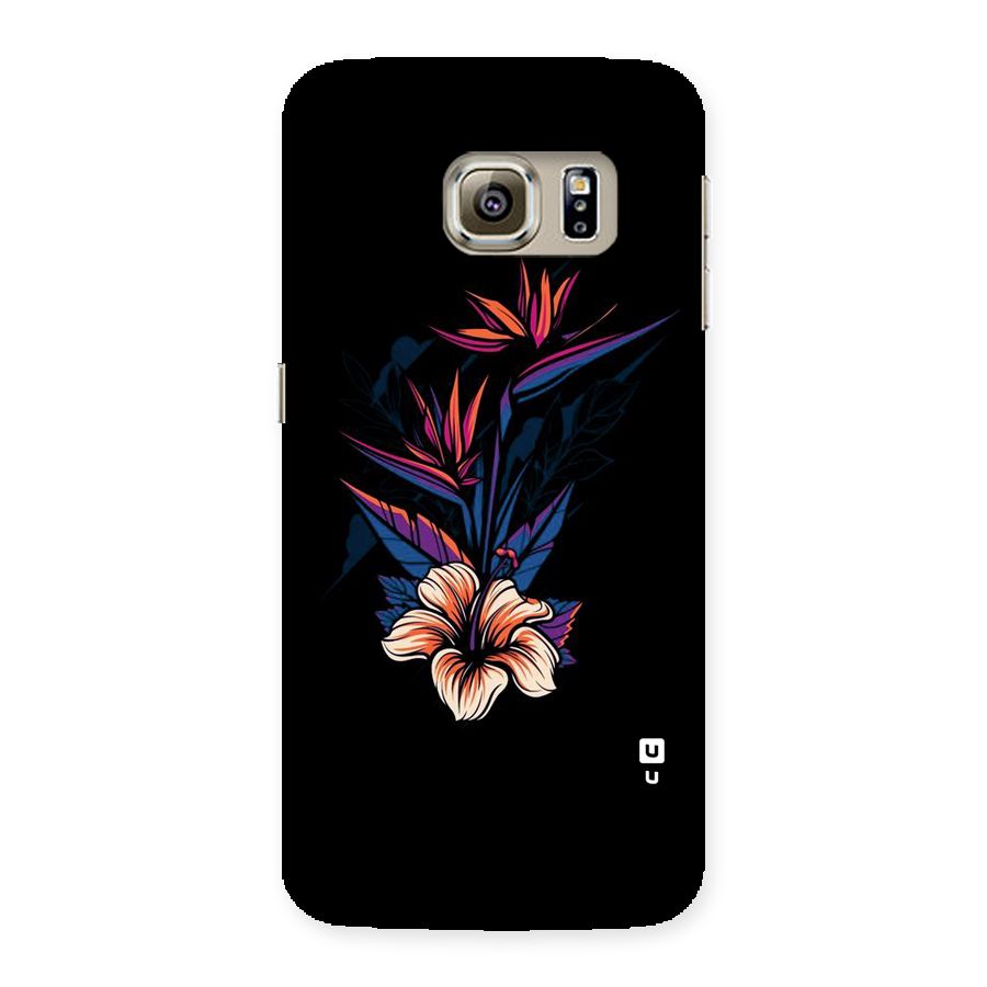 Single Painted Flower Back Case for Samsung Galaxy S6 Edge