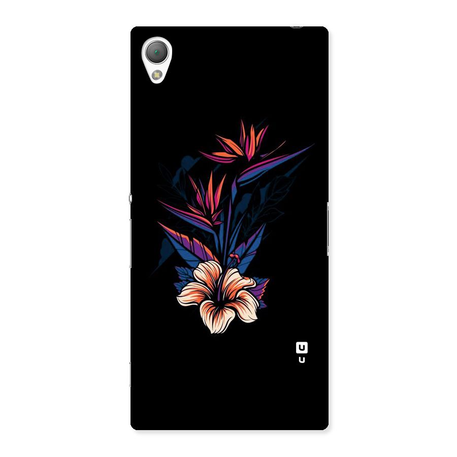 Single Painted Flower Back Case for Sony Xperia Z3