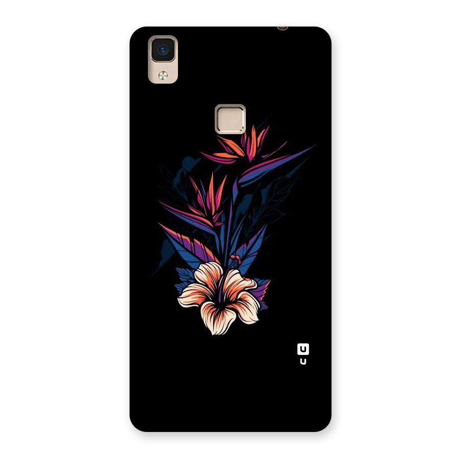 Single Painted Flower Back Case for V3 Max