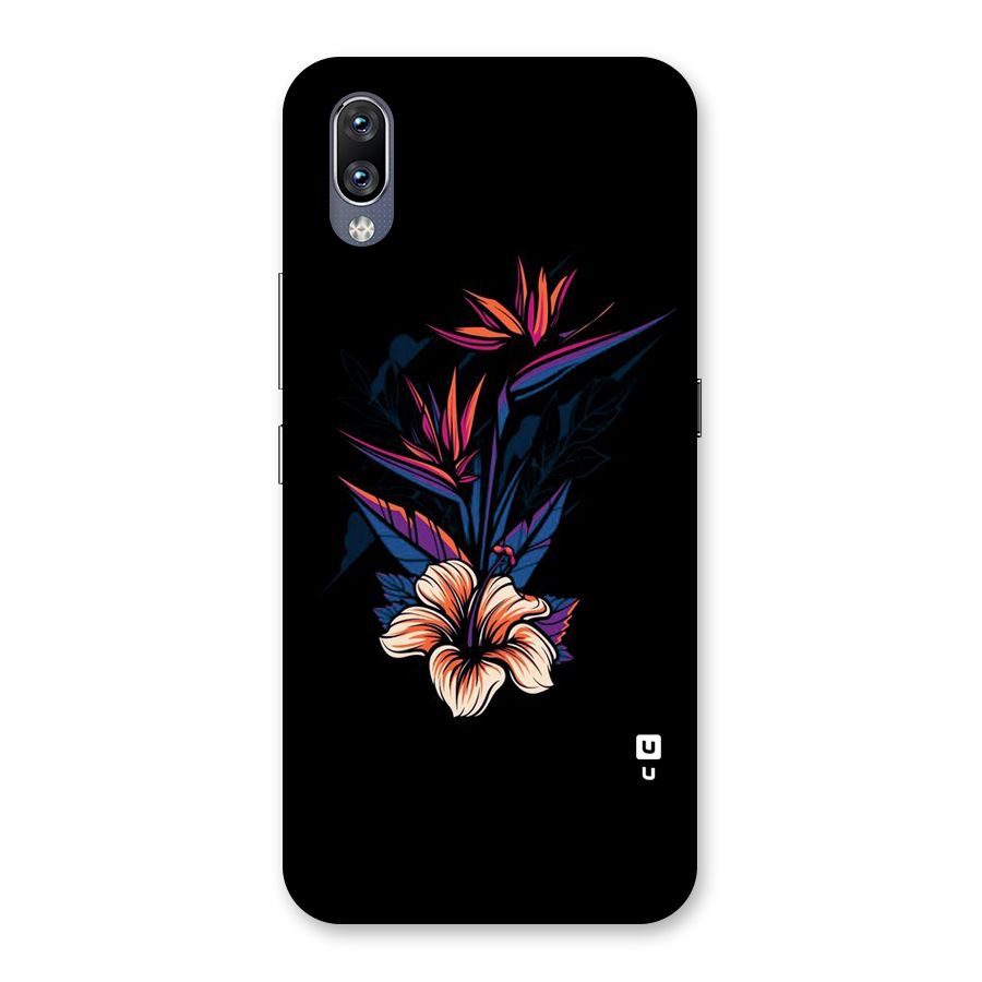 Single Painted Flower Back Case for Vivo NEX
