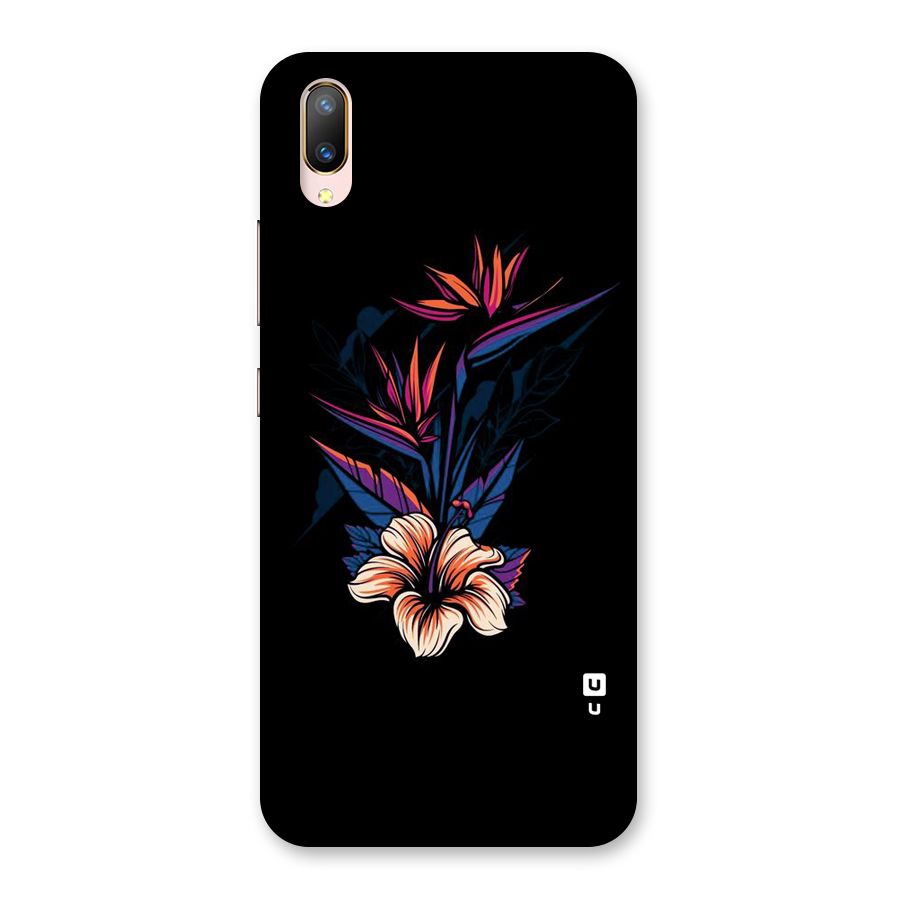 Single Painted Flower Back Case for Vivo V11 Pro