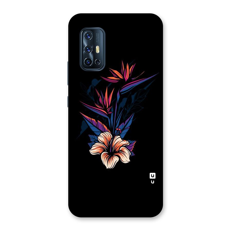 Single Painted Flower Back Case for Vivo V17