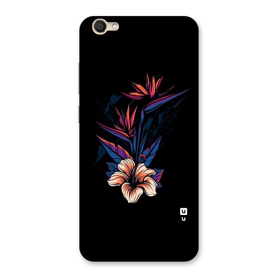 Single Painted Flower Back Case for Vivo V5